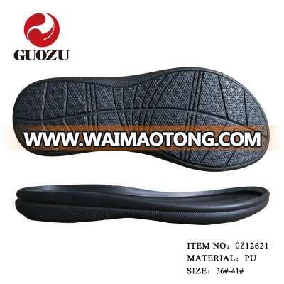 PU sole design lady flat sandal sole PU outsole