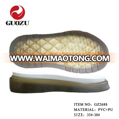 transparent hot sales fashion boot PVC shoe sole