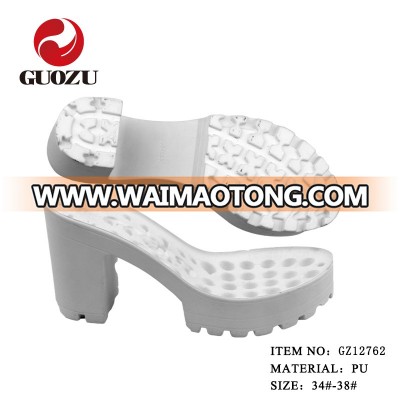 white color high heel PU sole for women sandal