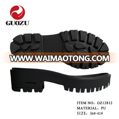 lady black high heel pu shoe soles sandals making